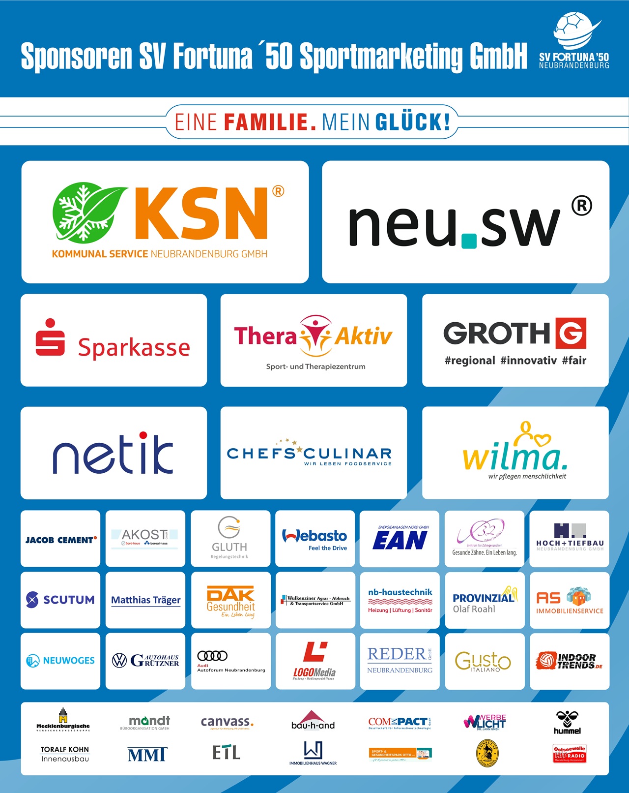 Sponsoren der SV Fortuna ´50 Sportmarketing GmbH