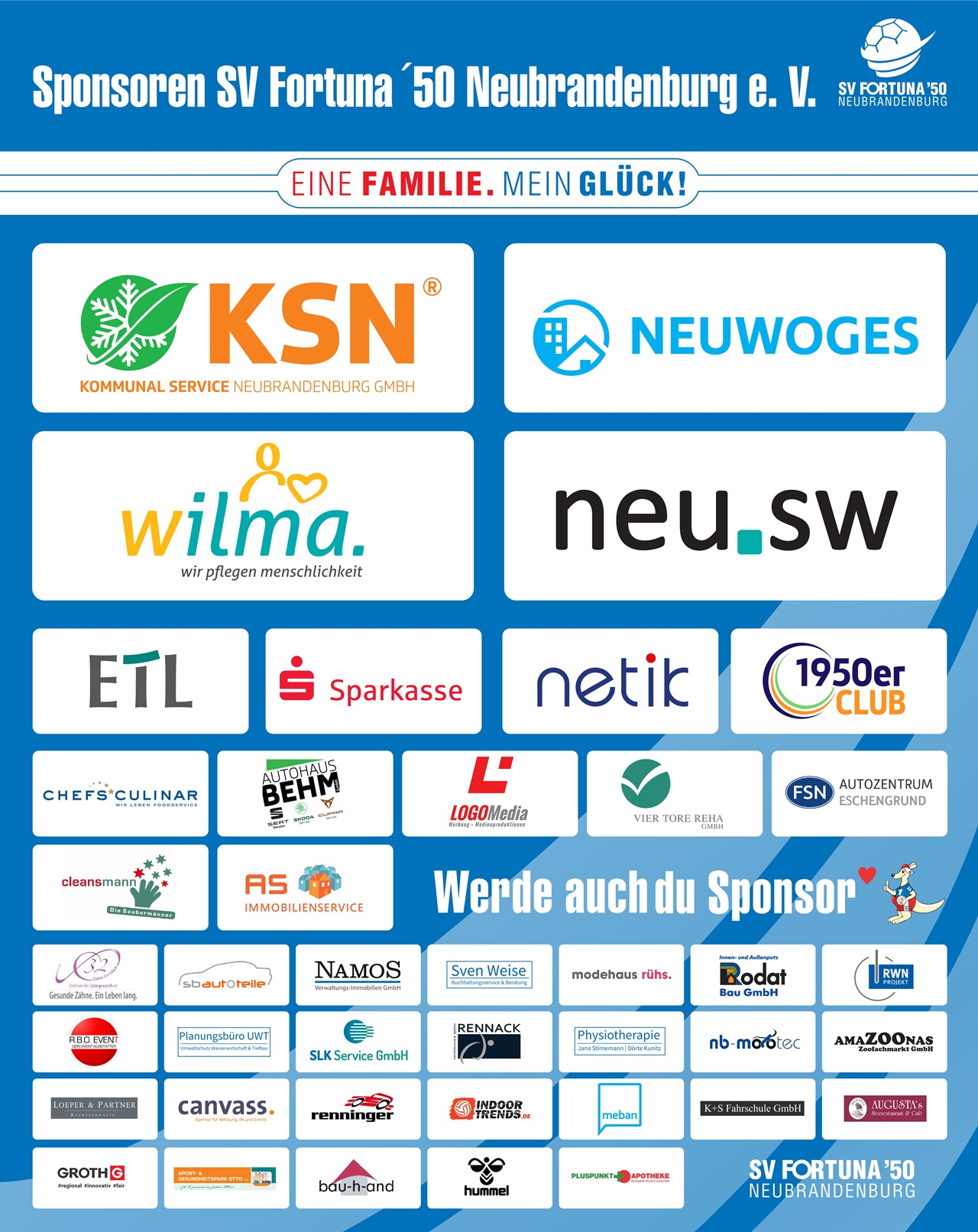 Jugendförderer des SV Fortuna ´50 Neubrandenburg e.V.